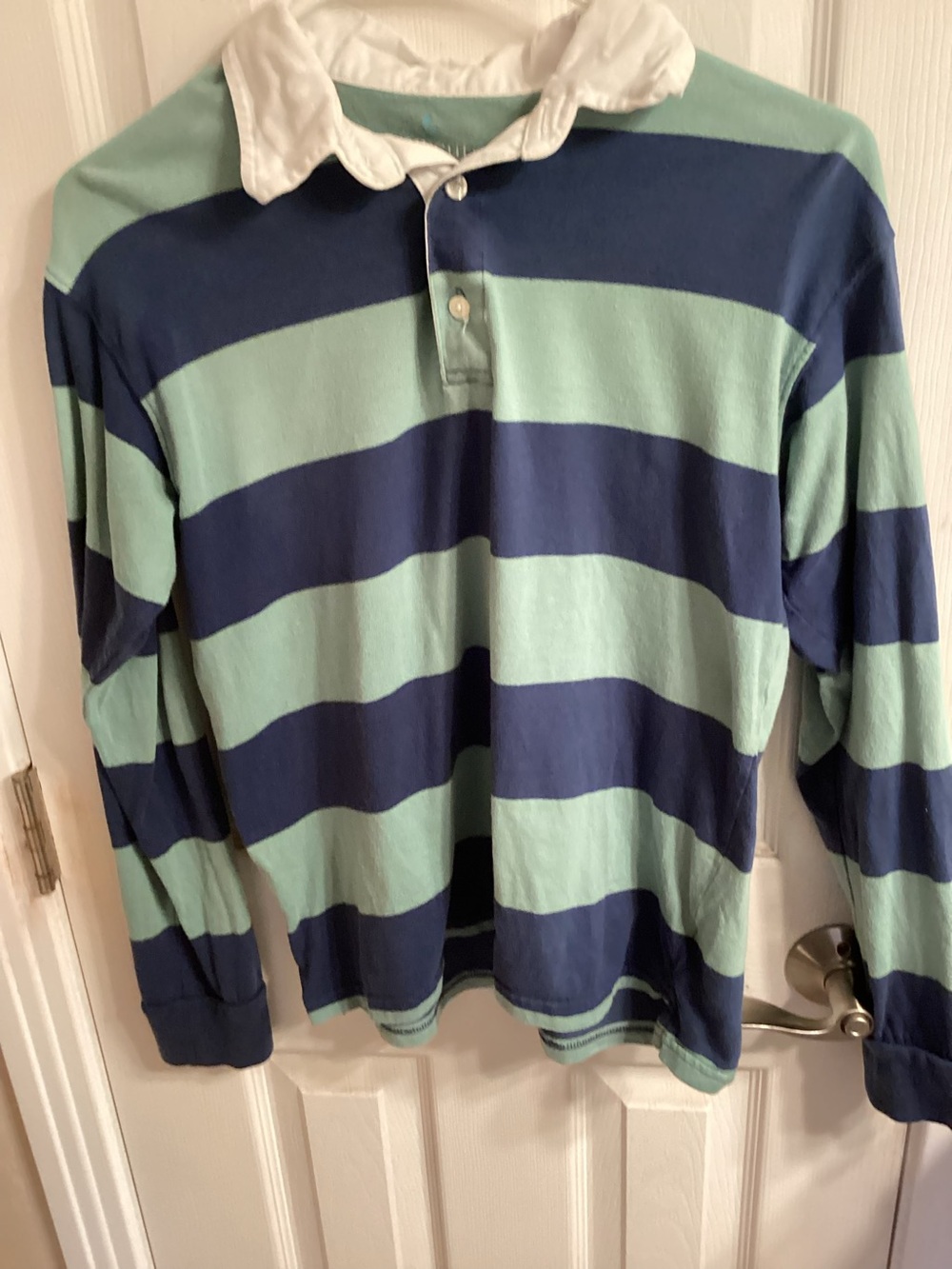 Crewcuts, Polo with White Collar and Mint Interior , Children  Shirt ,XL 12-14